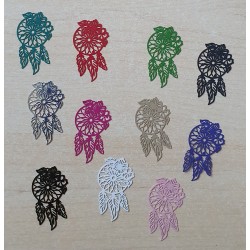 Metall Anhänger Traumfänger rosa
