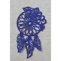 Metall Anhänger Traumfänger violette/blau