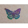 Metall Anhänger Schmetterling bunt