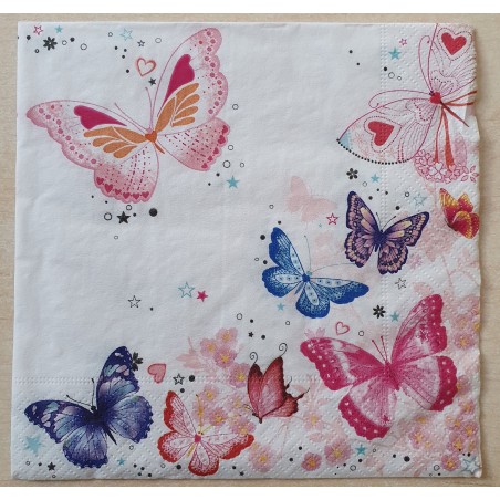 Serviette Schmetterlinge