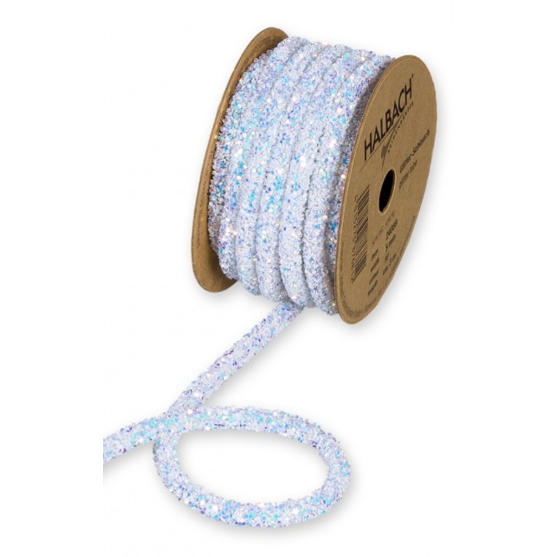 Glitter Schlauch weiss