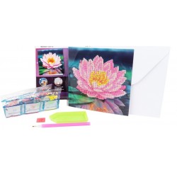 3D Diamant Pixel Karte Seerose