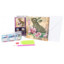 3D Diamant Pixel Karte Kaninchen