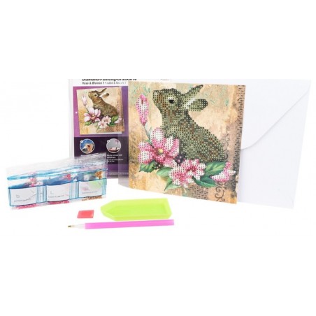 3D Diamant Pixel Karte Kaninchen