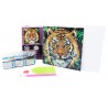 3D Diamant Pixel Karte Tiger