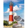 3D Diamant Pixel Bild Leuchtturm