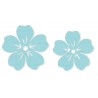 Filz Blume hellblau