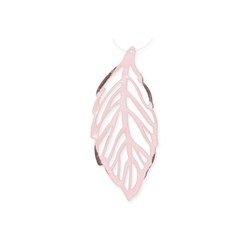 Metall Blatt rosa