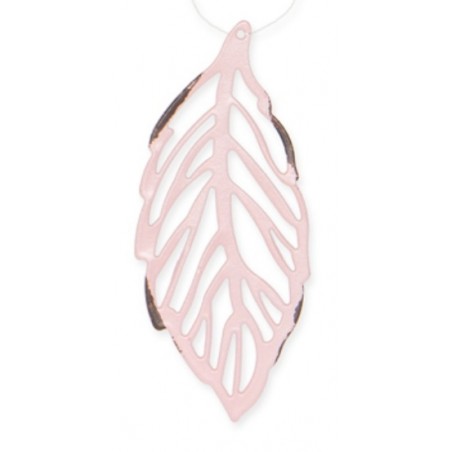 Metall Blatt rosa