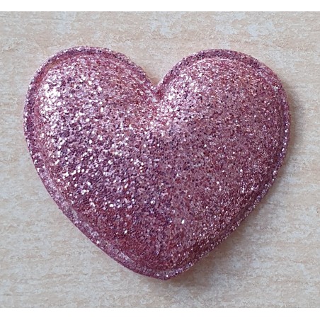 Stoff Herz rosa