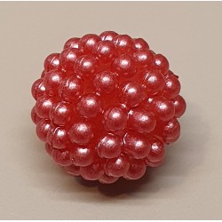 Kunststoff Perlen rot