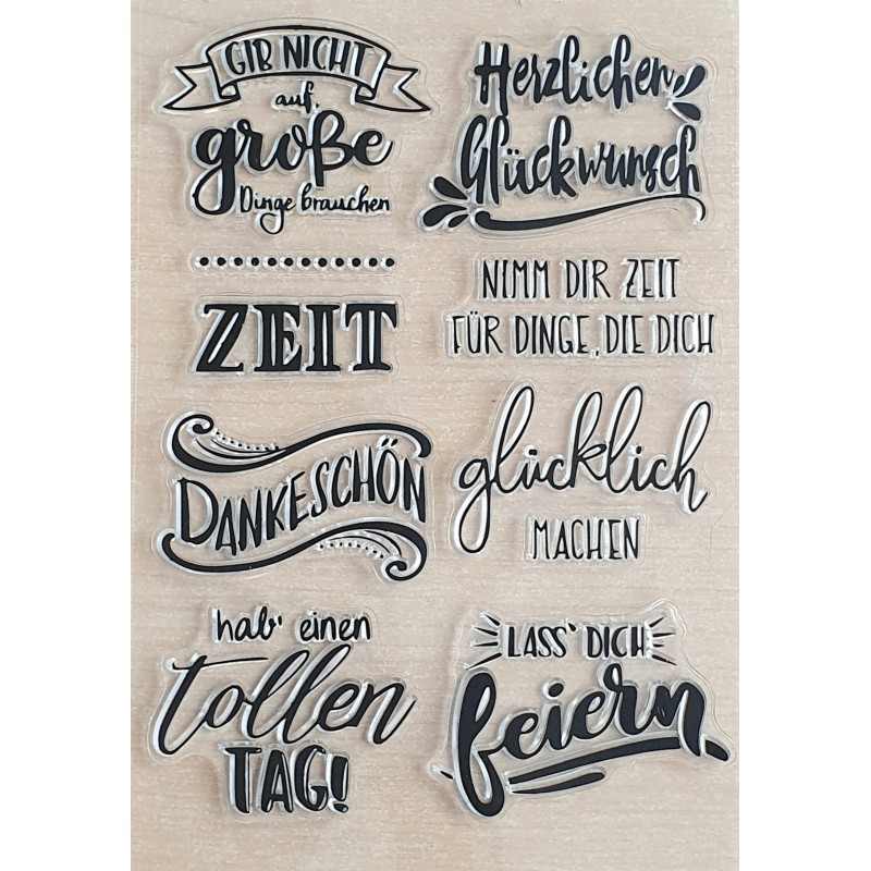 Clear Stamps Sprüche