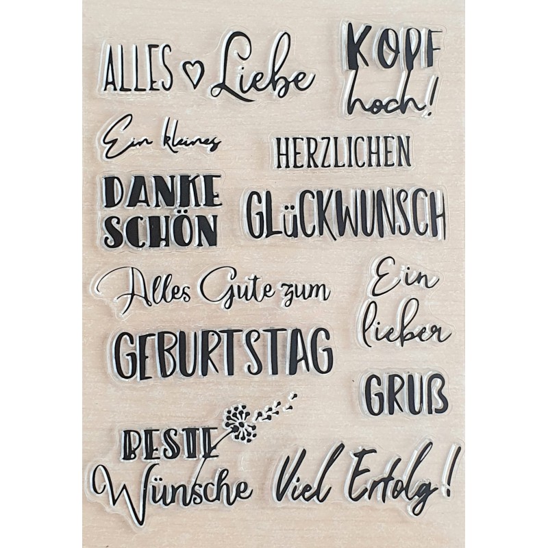 Clear Stamps Sprüche