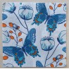 Serviette Schmetterlinge petrol