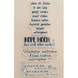 Clear Stamps Kopf hoch