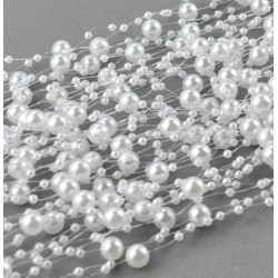 Perlen Band weiss