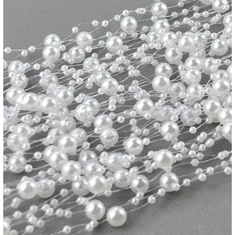 Perlen Band weiss