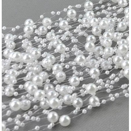 Perlen Band weiss