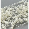 Perlen Band creme