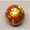 Kunststoff Perlen orange/grün