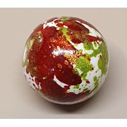 Kunststoff Perlen rot/grün