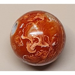 Kunststoff Perlen rot/orange