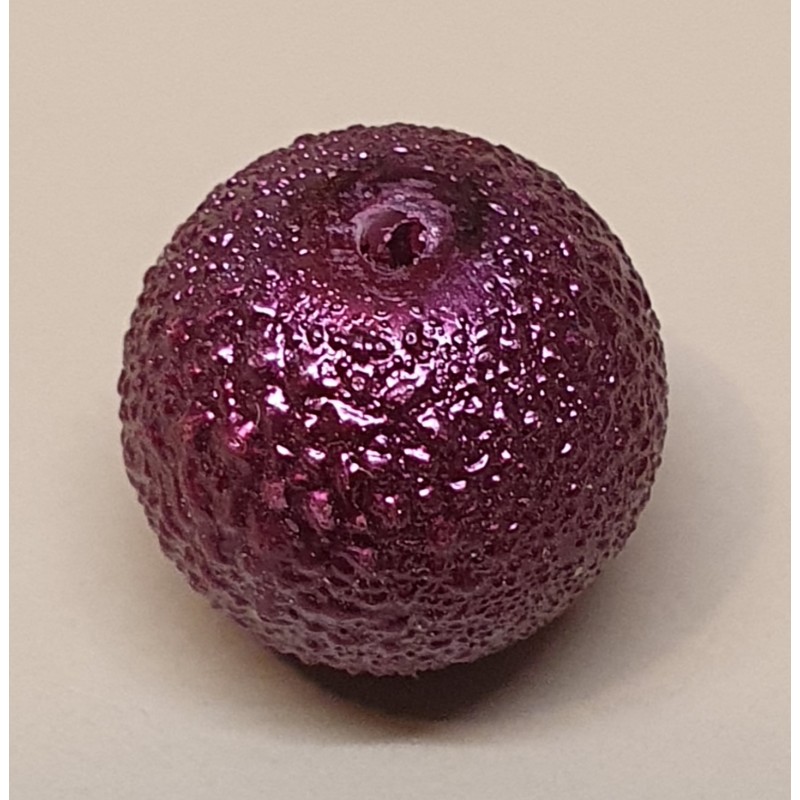 Crackel Perlen weinrot