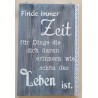 Schild Zeit/Leben