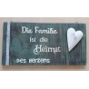 Schild Familie/Heimat