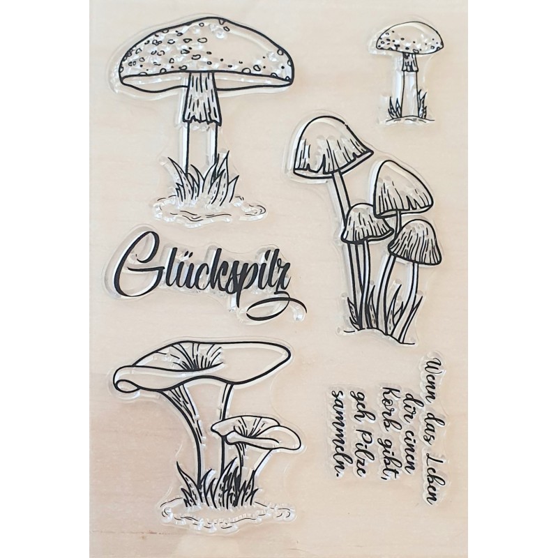 Clear Stamps Glückspilz