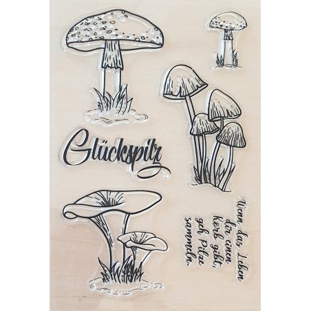 Clear Stamps Glückspilz