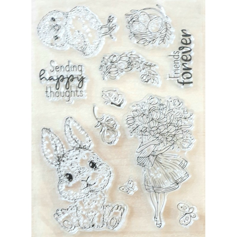 Clear Stamps Kaninchen/Küken