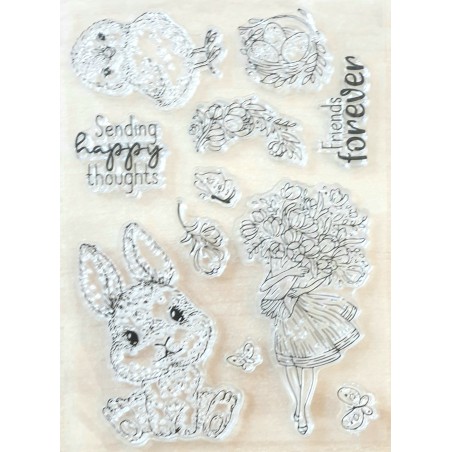 Clear Stamps Kaninchen/Küken