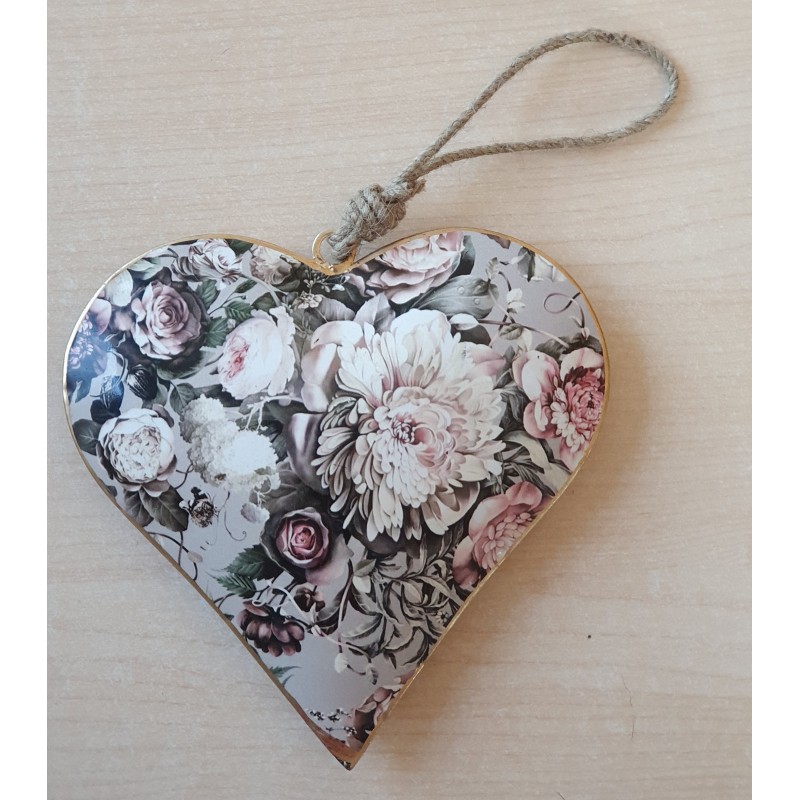 Metall Herz Blume