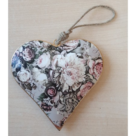 Metall Herz Blume