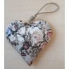 Metall Herz Blume