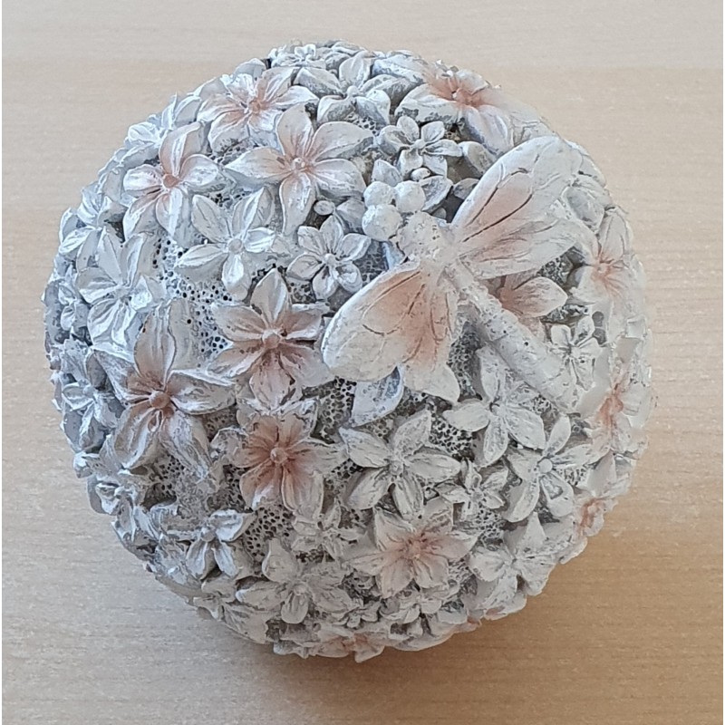 Blüten Kugel aus Polyresin