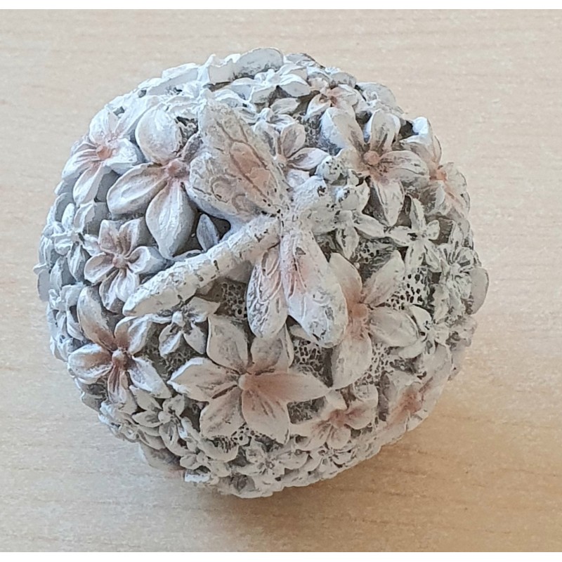 Blüten Kugel aus Polyresin
