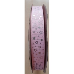Ripsband Sterne rosa
