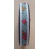 Ripsband Blumen mint
