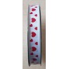 Ripsband Herzen weiss