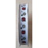 Ripsband Marienkäfer weiss