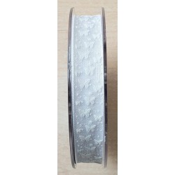 Organzaband Schmetterlinge weiss