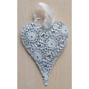 Metall Herz weiss