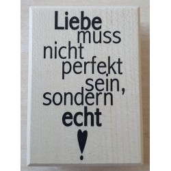 Holz Stempel Liebe.....