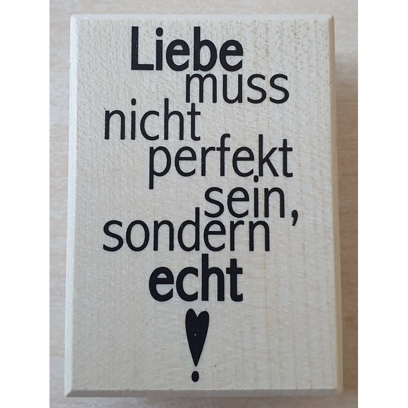 Holz Stempel Liebe.....