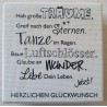 Holz Stempel Tanzen im Regen.....