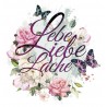 Bügel Bild Lebe,Liebe,Lache