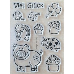 Clear Stamps Viel Glück
