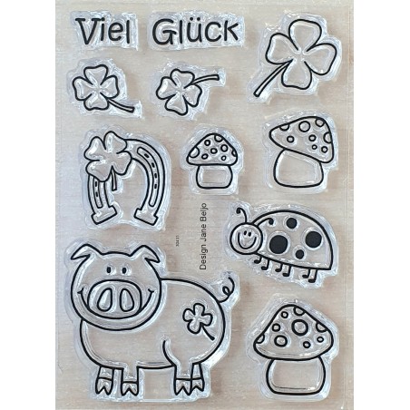 Clear Stamps Viel Glück